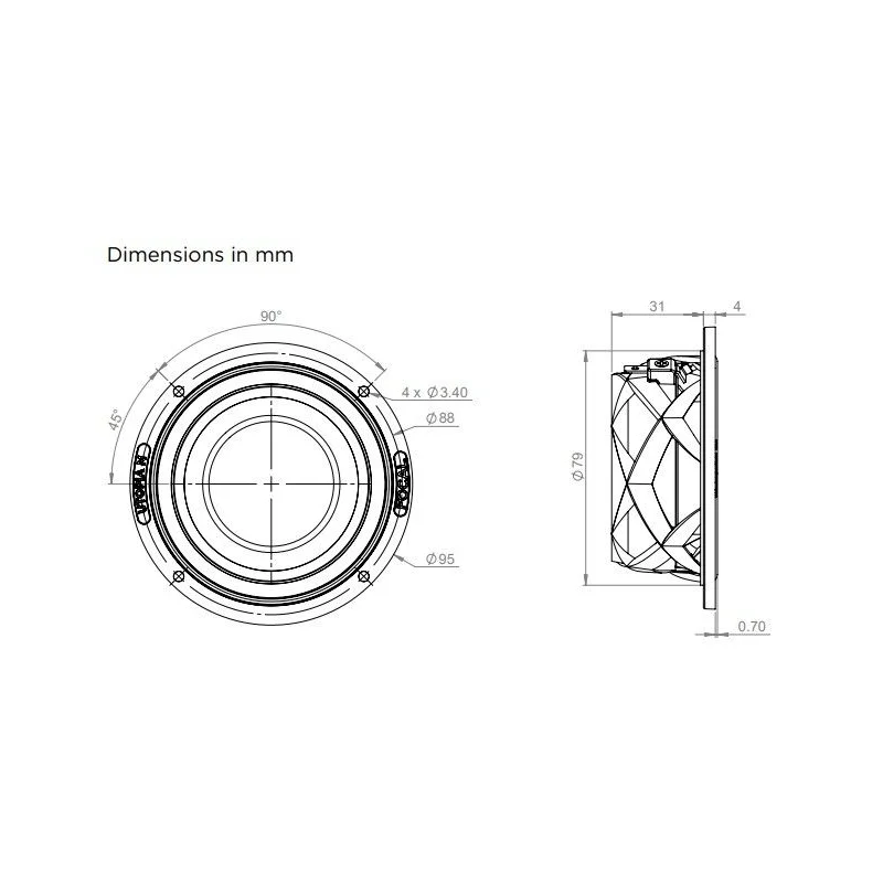 Focal 3.5WM medidas