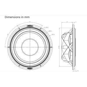 Focal 8WM subwoofer medidas