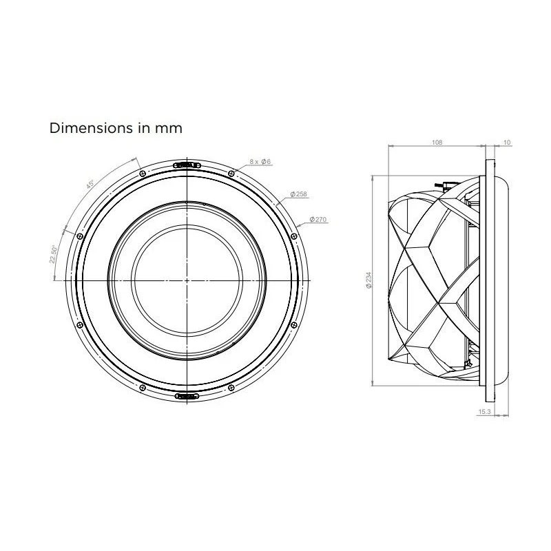 Focal SUB10WM medidas