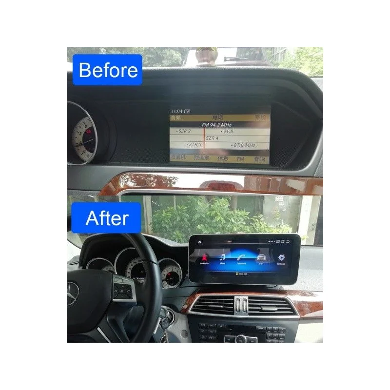 Navegador Mercedes Clase C W204/S204, 2011 2014 (NTG4.5) en Radio navegador Android de Wilson MEA6112 Navegador para Mercedes 