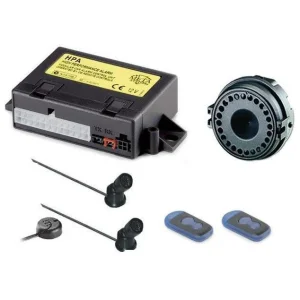 Alarma para coche con 2 mandos, sirena, Metasystem HPA EVO 5.0