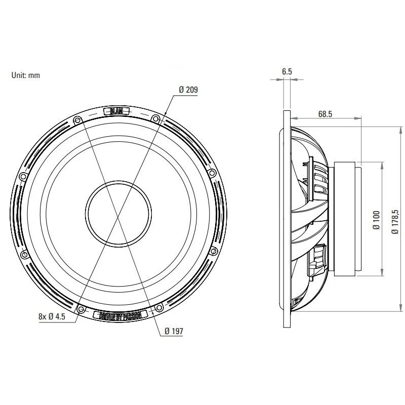 Medidas Woofer