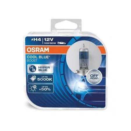 Bombilla Osram H4 12V, 100/90W, halógena