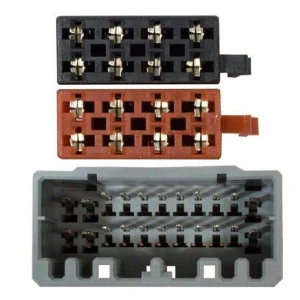 Conector ISO radio compatible con Mitsubishi, Chrysler, Dodge, Jeep