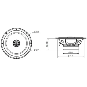 Medidas altavoces Focal ACX165
