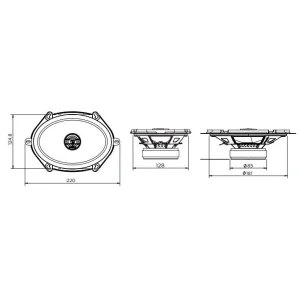Esquema altavoces 5x7" Focal ACX570