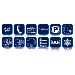Kit instalación radio VW Transporter T6.1, 2019, 2DIN. Sistemas MIB II