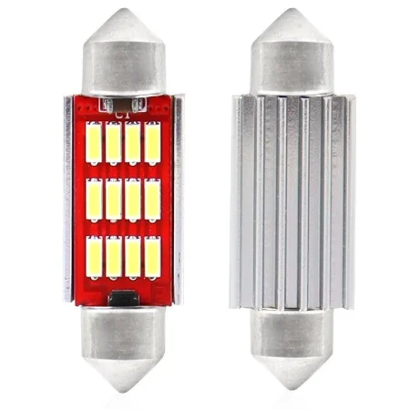 Bombillas LED Canbus 4014 12SMD Festoon C5W/C10W/C3W, 36mm