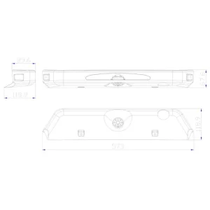Medidas cámara visión trasera Iveco Daily, año 2014