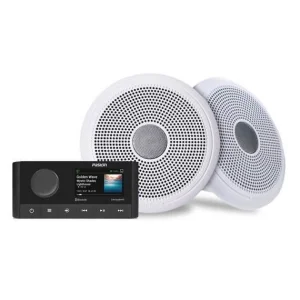 Fusion MS RA210KCW, Pack radio y altavoces marinos