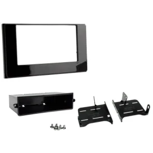 Marco frontal Toyotya Prius 2016 , 1DIN con cajetin , negro brillante