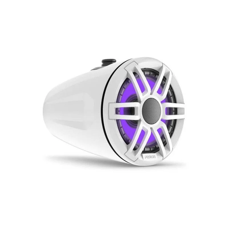 Altavoces marinos 6,5” con luz LED, Fusion. Color blanco