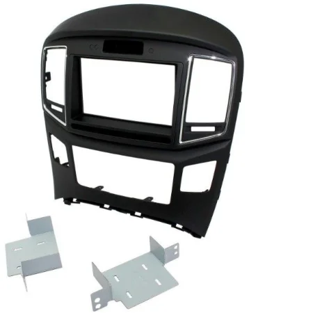 Marco radio Hyundai H1 2015 2021, 2DIN color negro