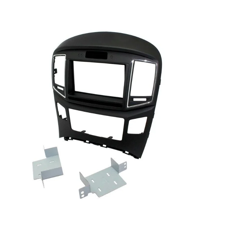 Marco radio Hyundai H1 2015 2021, 2DIN color negro