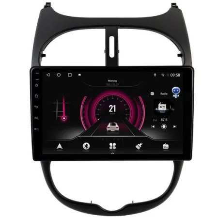 Radio navegador Peugeot 206 (2001 2008), Android 13