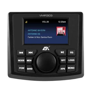 ESX Audio VMR303 Radio marino con pantalla, Bluetooth, USB y AUX