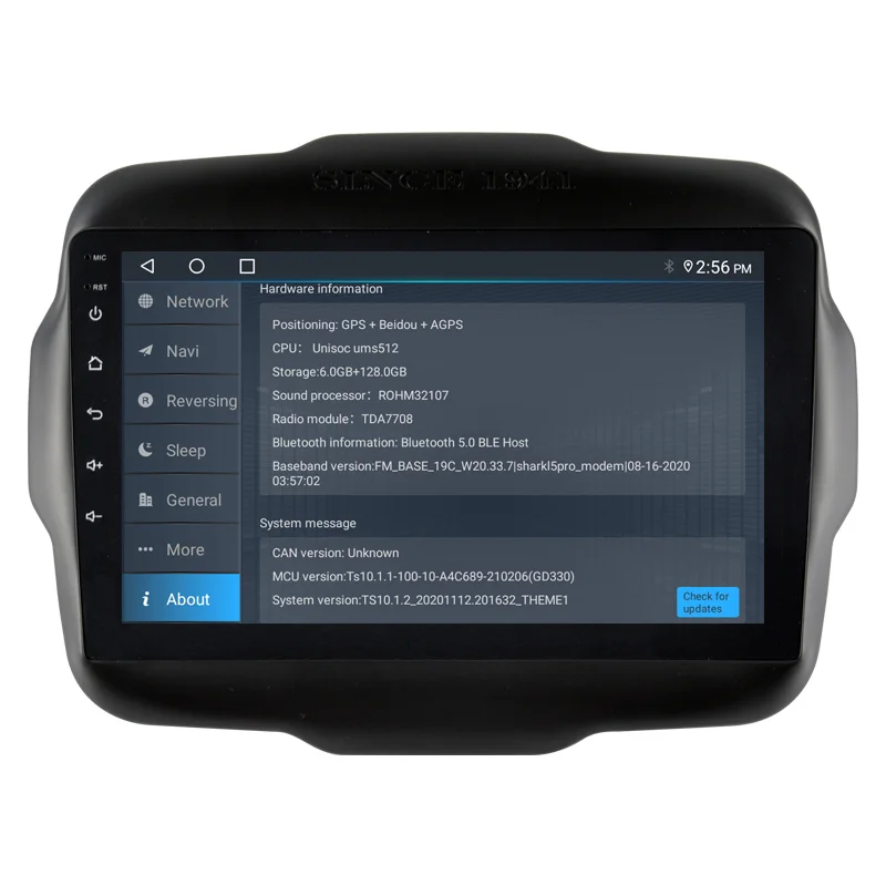 Radio navegador Jeep Renegade, 2016 2019, Carplay Android Auto