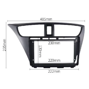 Medidas marco radio Honda Civic 2012, pantallas 9"