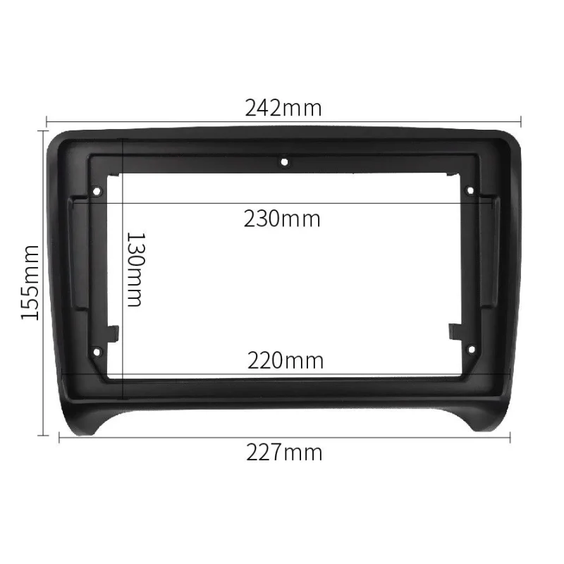 Medidas marco frontal Audi TT, pantalla 9"