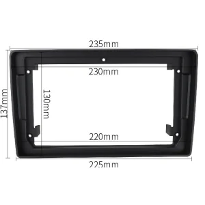 Medidas marco frontal Audi A4 2002 2008, Seat Exeo 2009 2013, pantalla 9"
