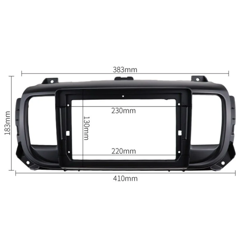 Medidas marco frontal Citroen Spacetourer, Jumpy, Peugeot Expert, Toyota Proace, pantalla 9"