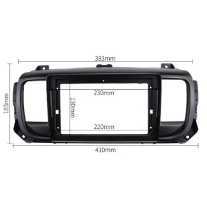 Medidas marco frontal Citroen Spacetourer, Jumpy, Peugeot Expert, Toyota Proace, pantalla 9"