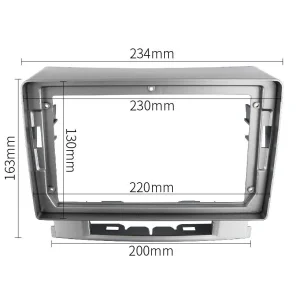 Medidas marco frontal Opel Astra J 2010 2015, pantalla de 9"