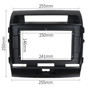 Medidas marco frontal Toyota Land Cruiser 2007 2015, pantalla de 10"
