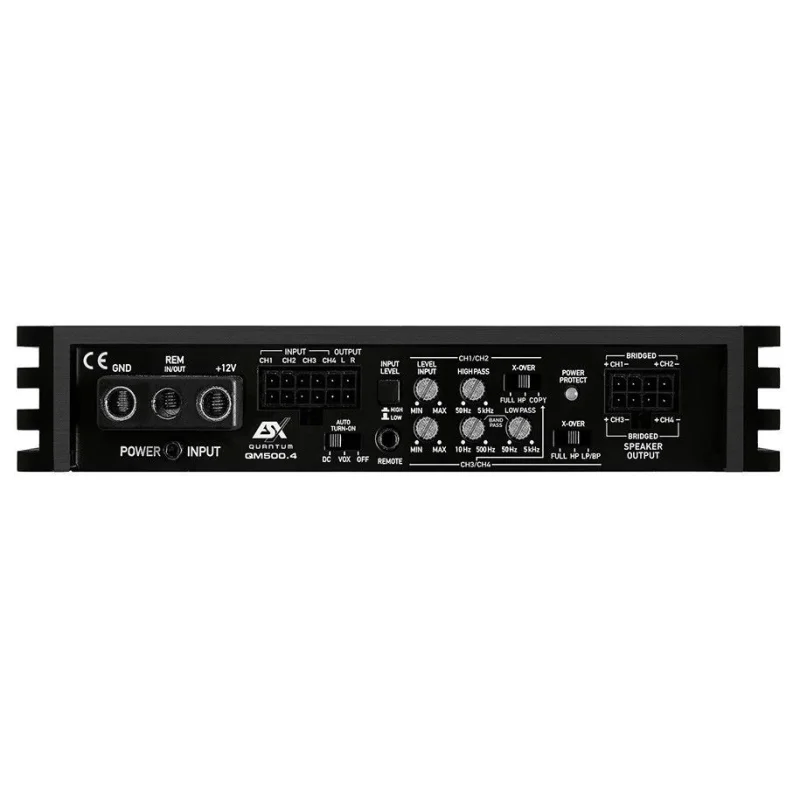 Miniamplificador ESX QM500.4, digital clase D, 4 canales