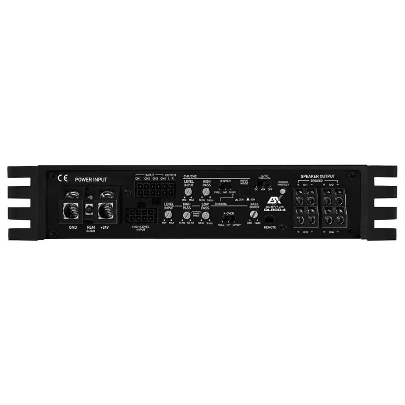 Amplificador ESX QL800.4, digital clase D, 4 canales, tamaño mini.