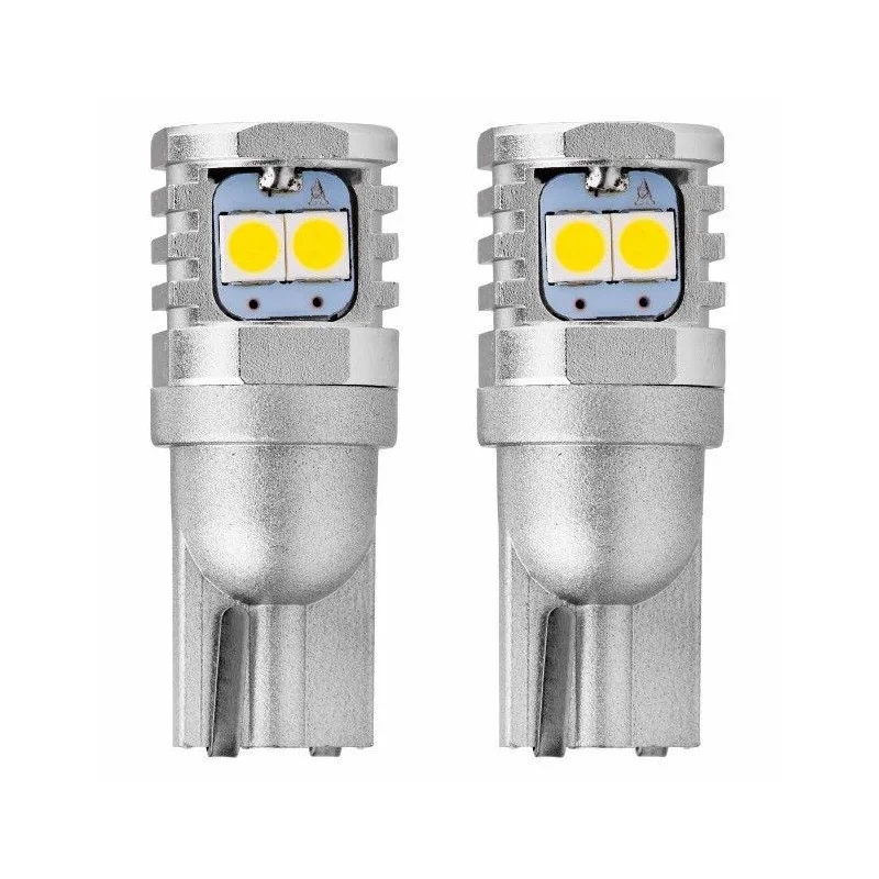 Bombillas LED CANBUS 3030 6SMD T10 W5W W10W, 6000K, 12V/24V