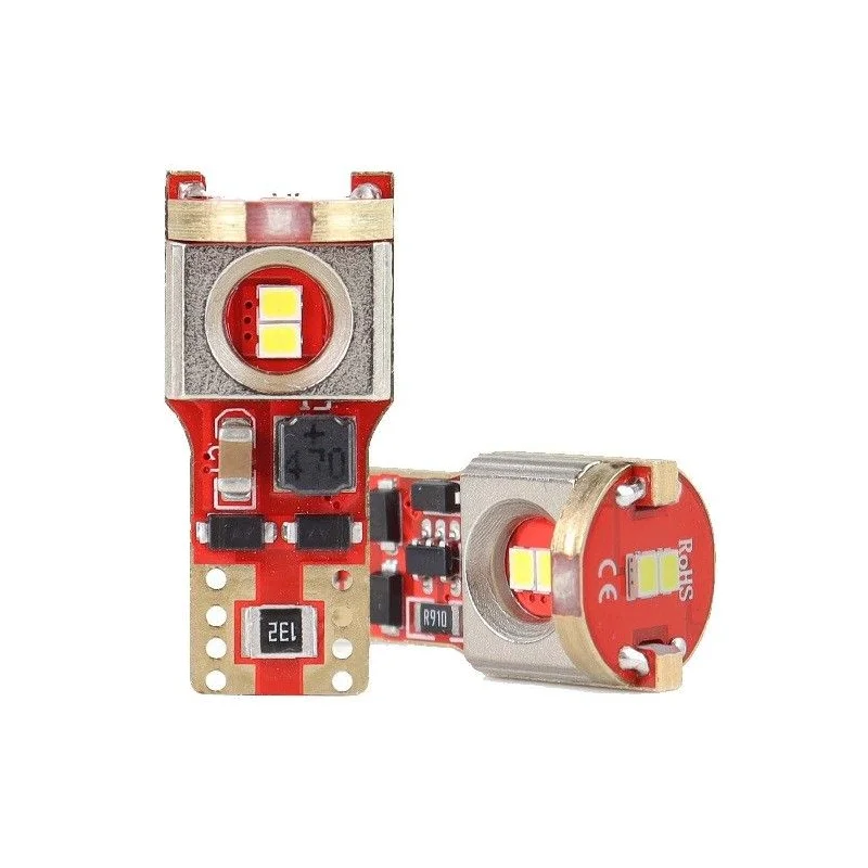 Bombillas LED CANBUS 2016 6SMD T10 W5W W10W, 6000K, 12V/24V