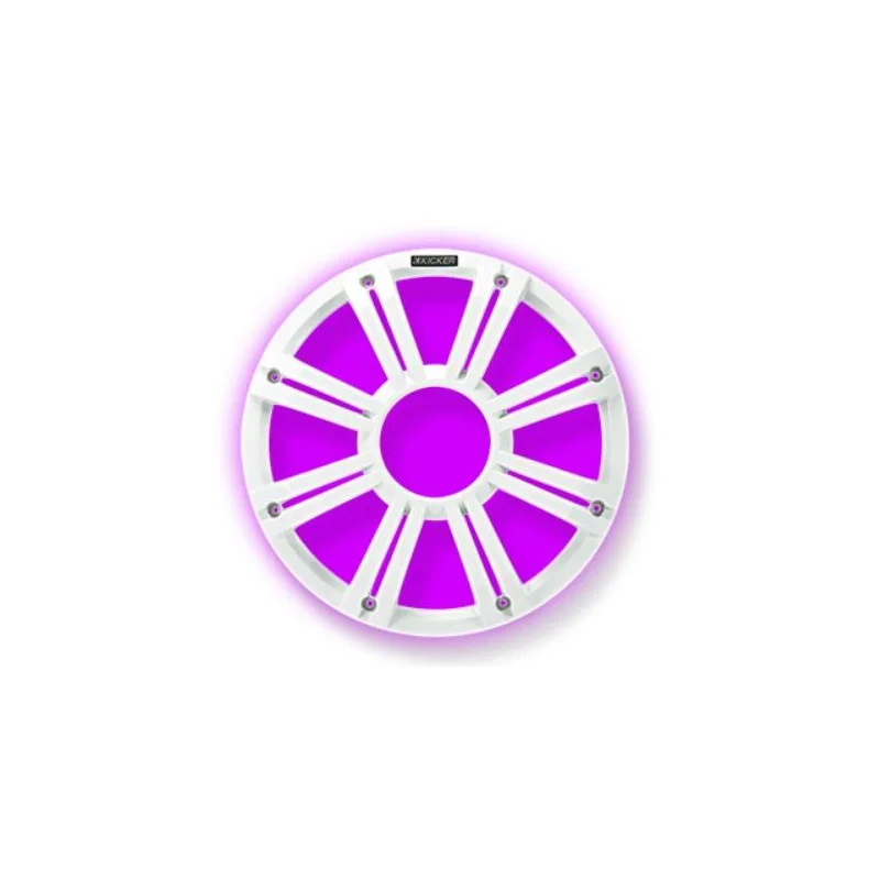 Kicker KA45KMG12W Rejilla LED blanca Subwoofer marino 12"