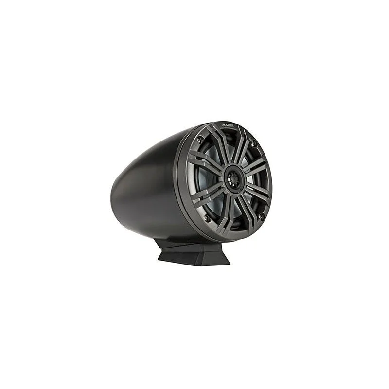 Kicker KA46KMFC65 Altavoces marinos 6.5" con luz LED, montaje plano