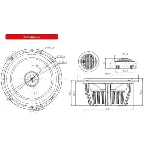 MTX Audio TX8652 Altavoces 16,5cm (6,5