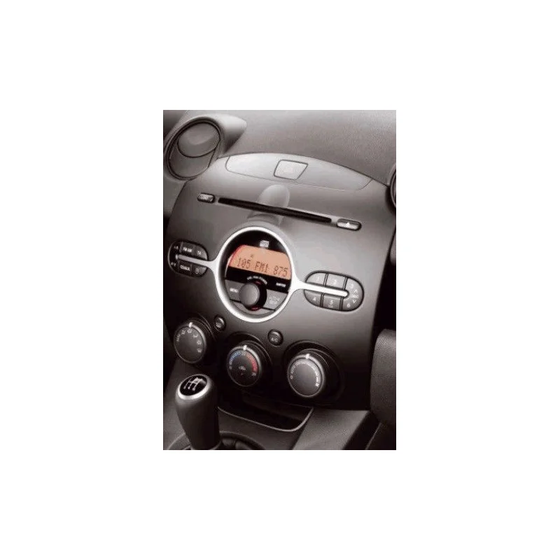 Marco adaptador radio Mazda 2, año 2007 2015