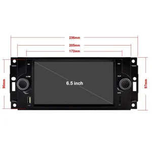 Medidas radio navegador Chrysler 300C, Jeep Grand Cherokee, Compass, Patriot