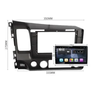Medidas marco radio Honda Civic 2007 2010