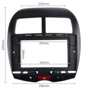 Marco radio 10" Citroen C4, Mitsubishi, Peugeot 4008 en Marco auto radio 10" de CIT03 Marco adaptador Citroen C4 Aircross 201