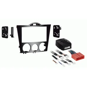 Marco auto radio Mazda RX 8 2004 2008, negro brillante