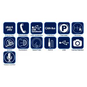 Interface mandos volante Ford Ranger 2015 2020, sistema SYNC3