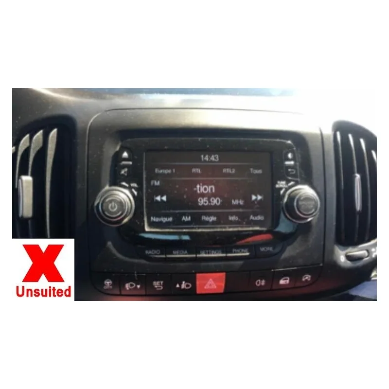 Fiat 500, año 2016 2019, no compatible