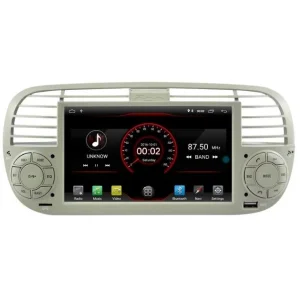 Navegador Fiat 500, 500C, año 2010 2015, Carplay & Android Auto