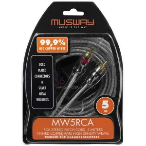 Cable RCA de 5m, Musway MW5RCA