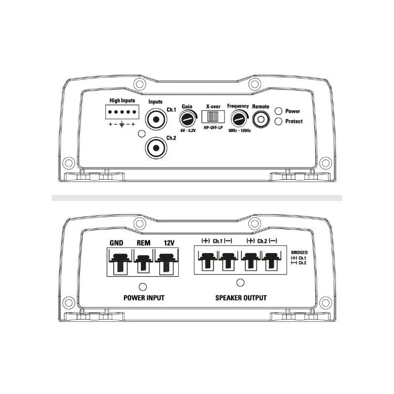 Amplificador 2 canales, MTX Audio TX2.275