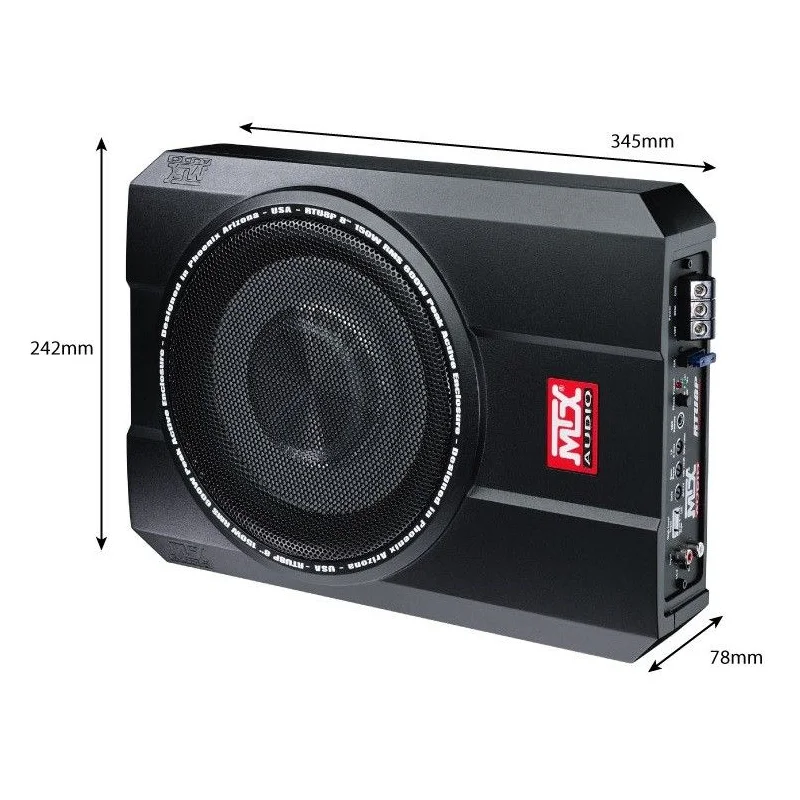 MTX Audio RTU8P, medidas