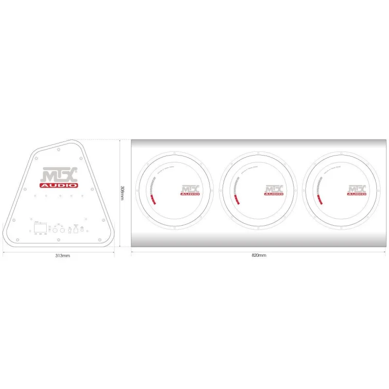 MTX Audio RTP8X3, medidas