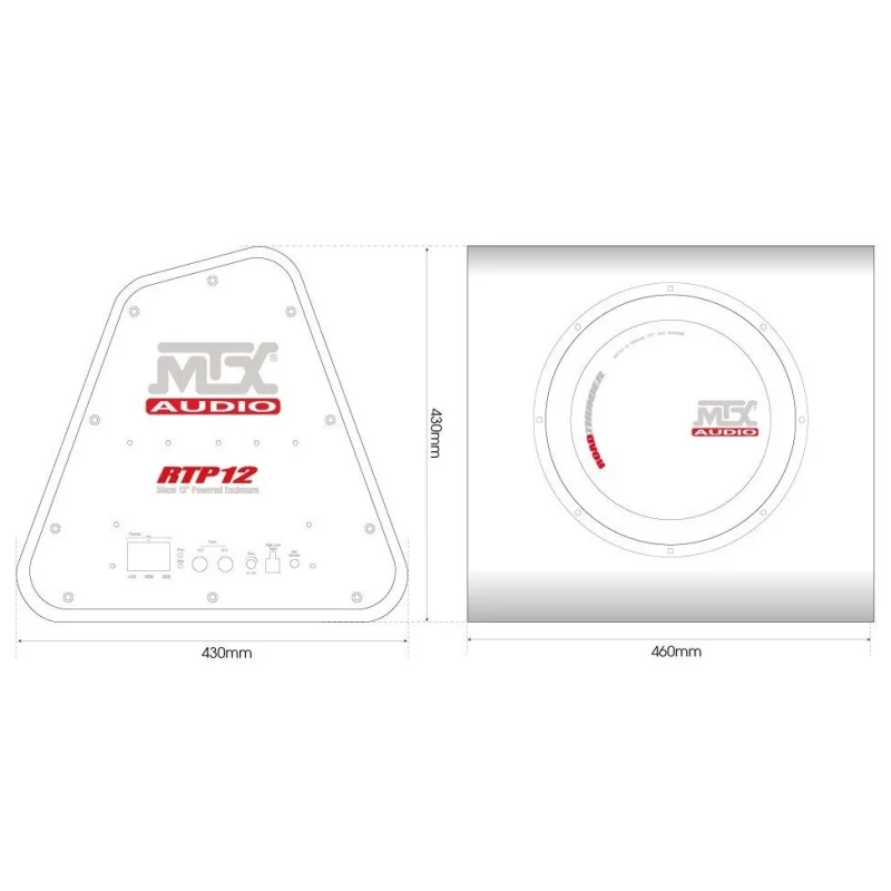 MTX Audio RTP12, medidas