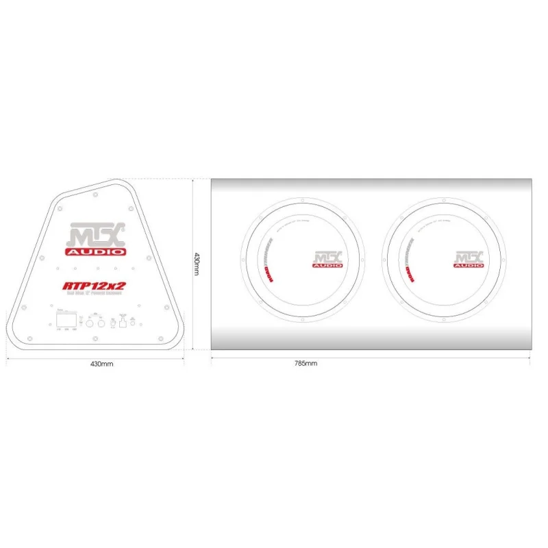 MTX Audio RTP12X2, medidas