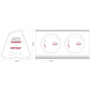 MTX Audio RTP12X2, medidas